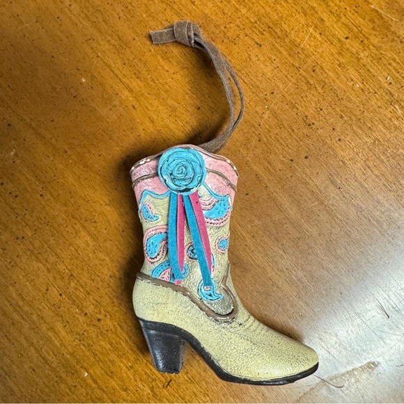 Southwest Cowboy Boot Ornament - Picture 4 of 4